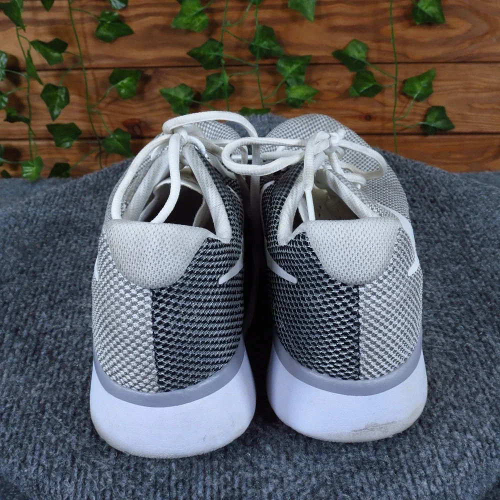 Nike Tanjun Racer Women Running Shoes‎ Size 10 Athletic White Black Grey Mesh
